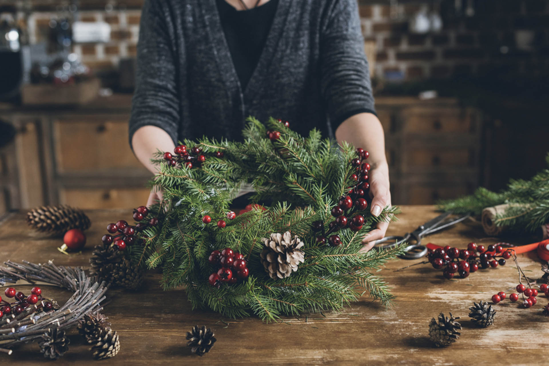 Wreath making The Best Christmas Events Nearby to Our Retirement Homes