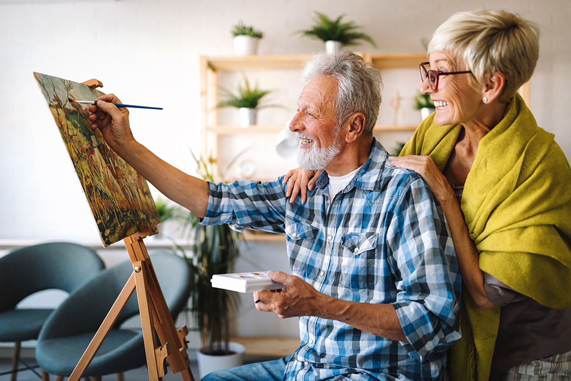 art class at Burghley Retirement Living